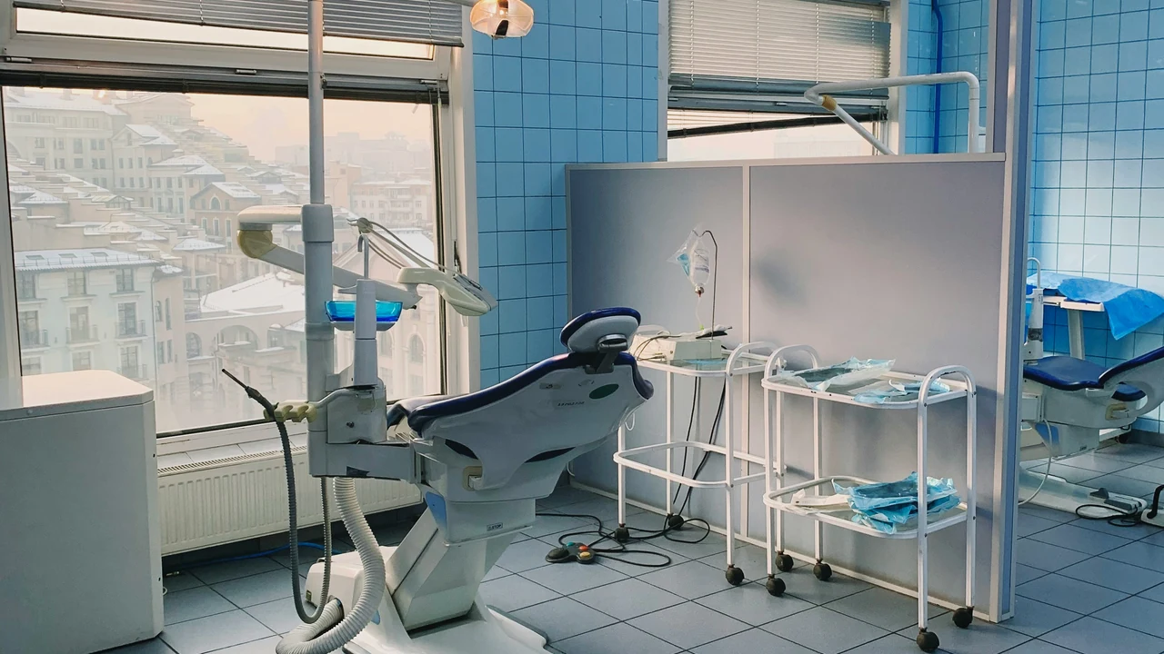 Authentic photograph of a room with medical equipment.