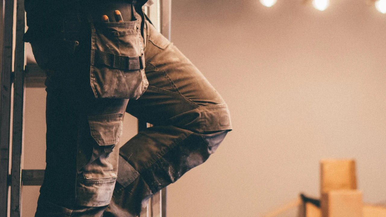 Authentic photograph of a person wearing jeans.