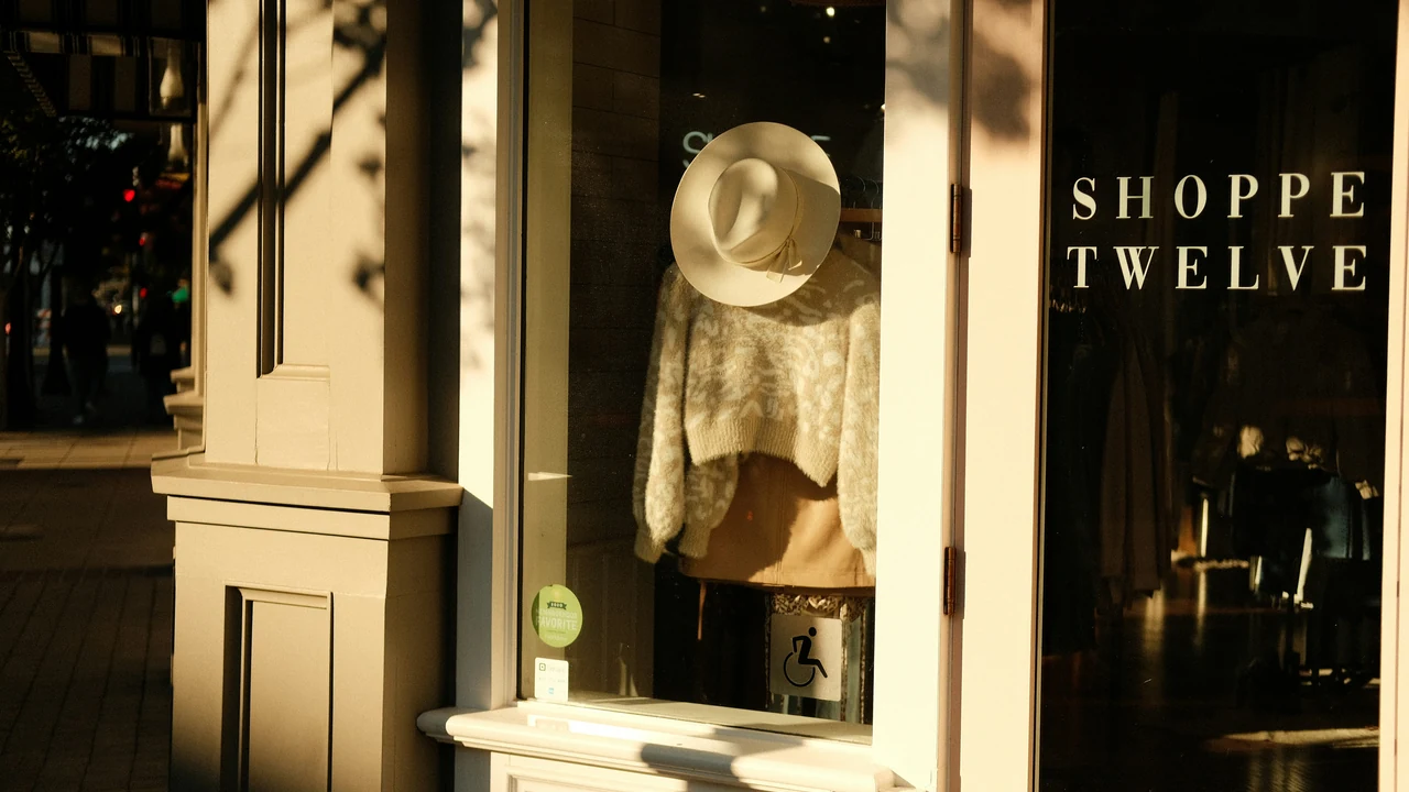 Local business storefront visible from the street.