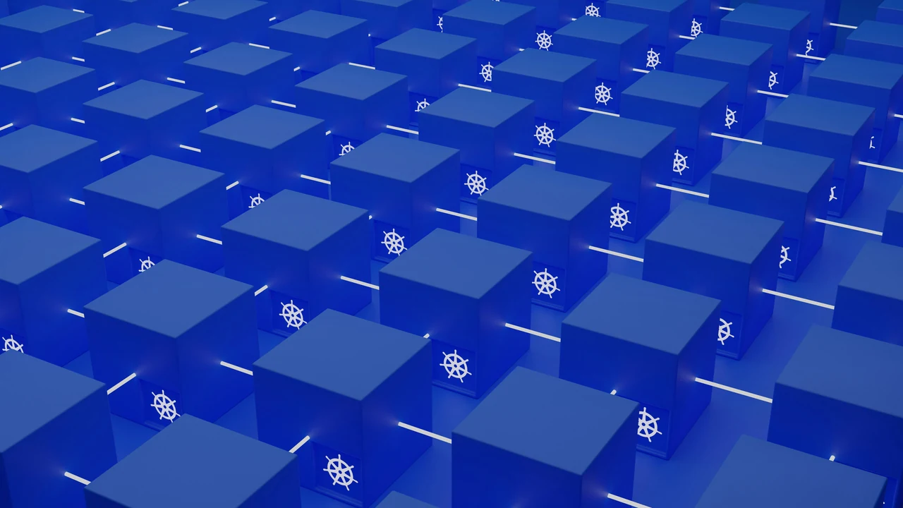 A group of blue squares.