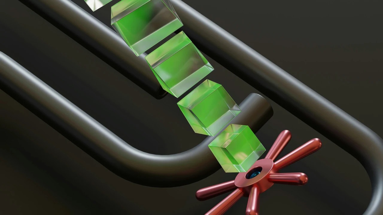 A close up of a fan.